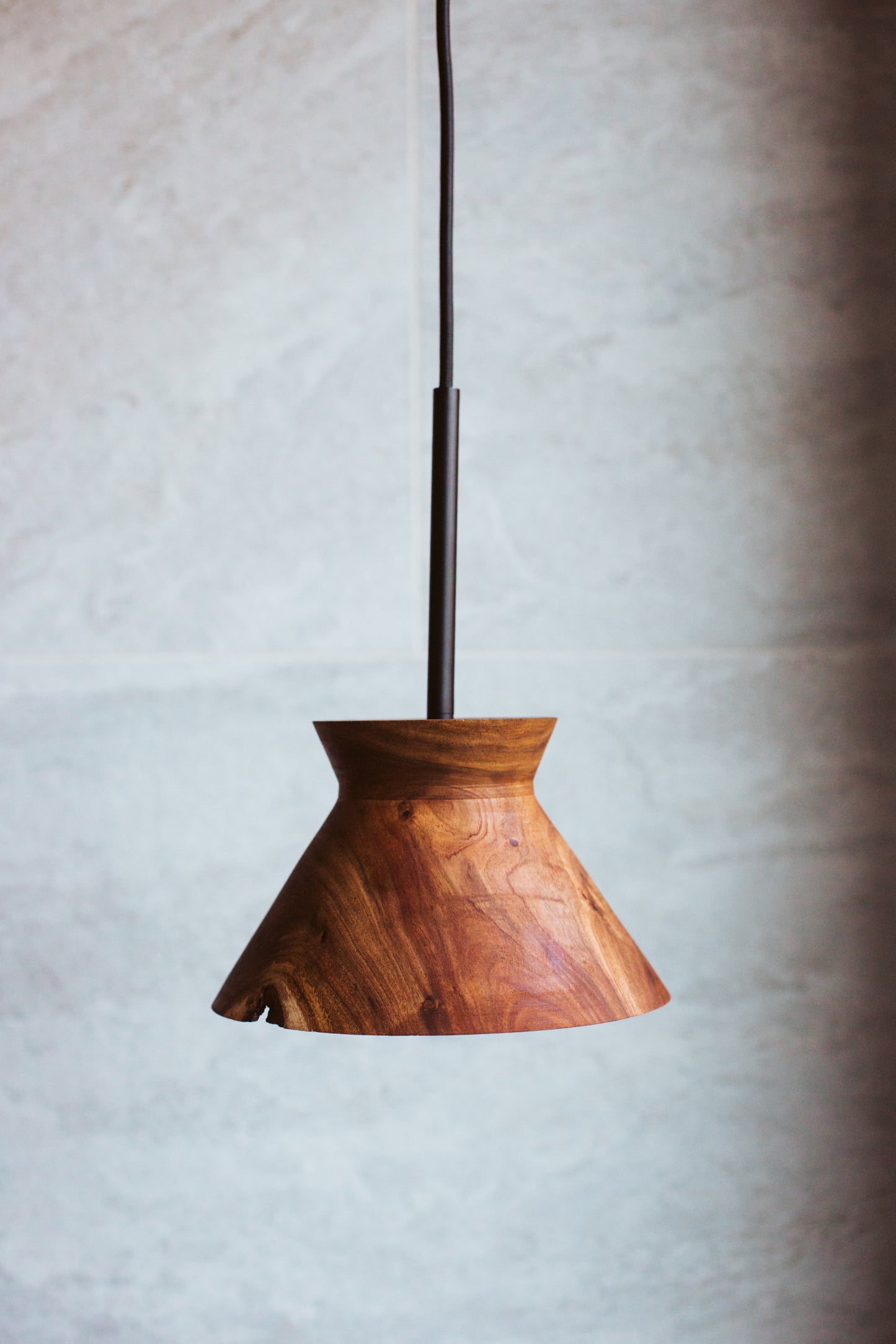 Live Edge Black Acacia Pendant Light