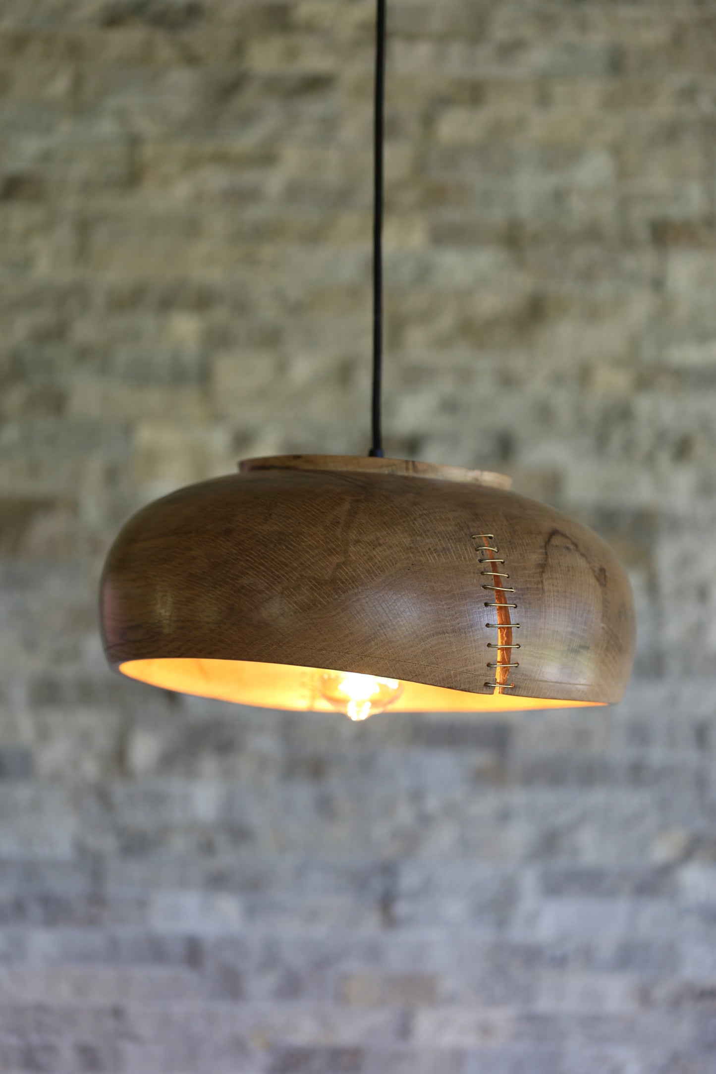 Stapled Pendant Light