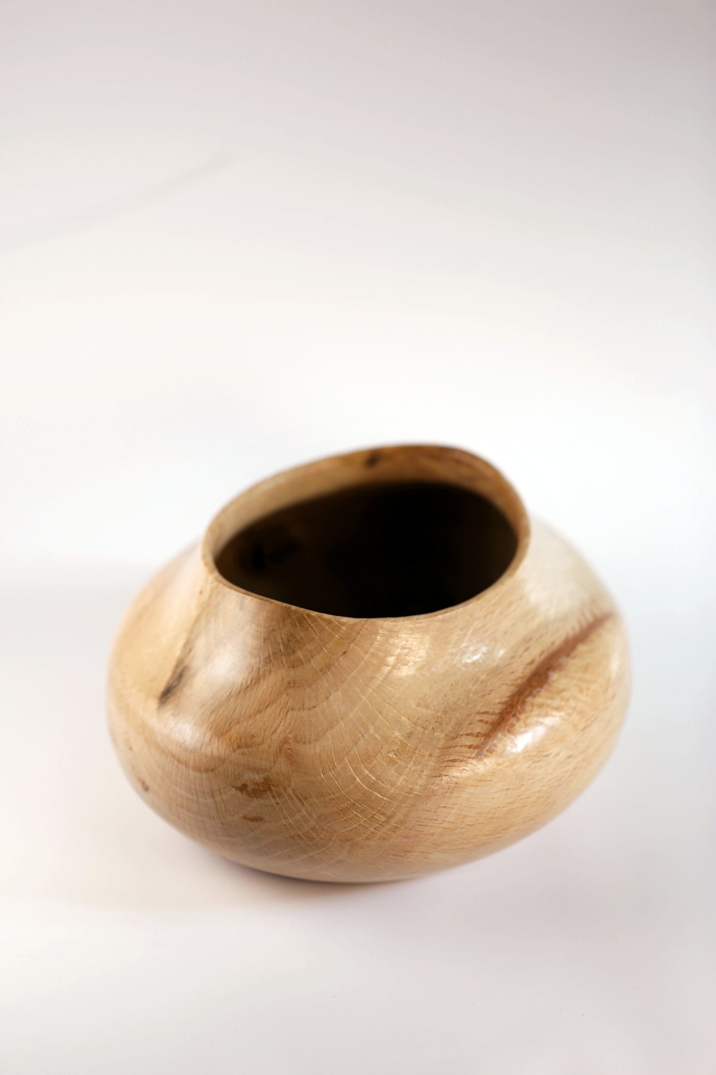 Oak Curvy Vessel