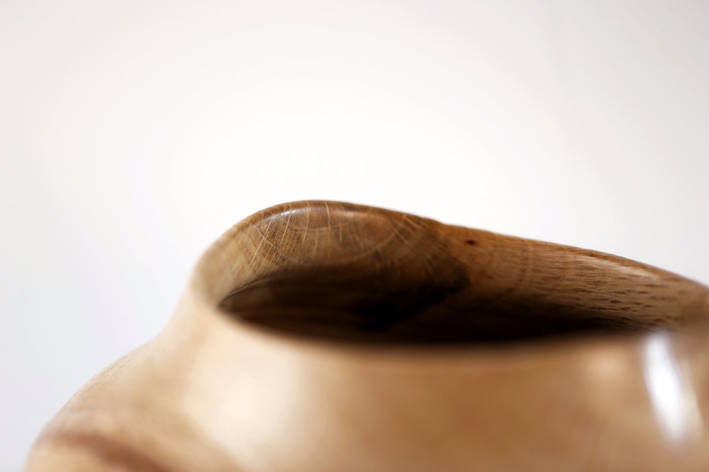 Oak Curvy Vessel