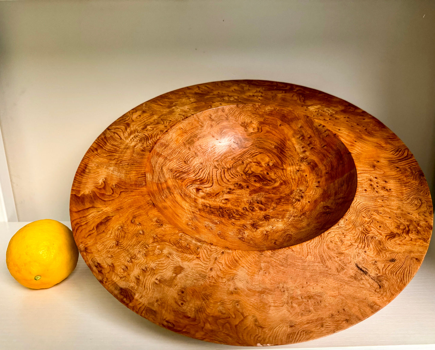 Redwood Burl Wide Rim Bowl