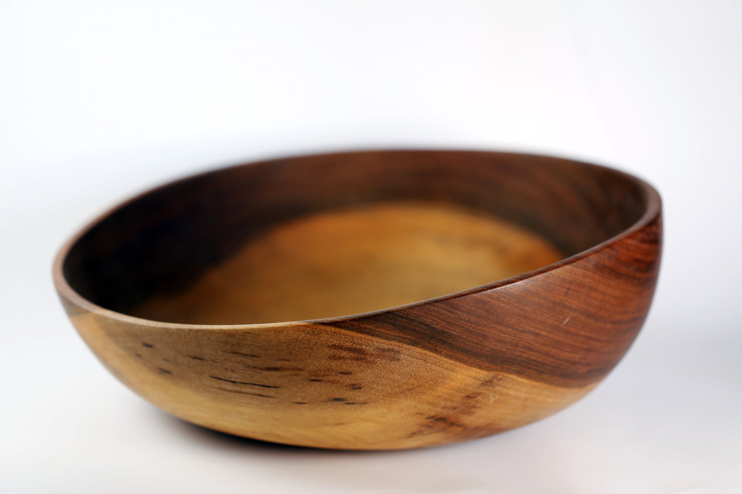 XL Black Walnut Slanted Rim Bowl