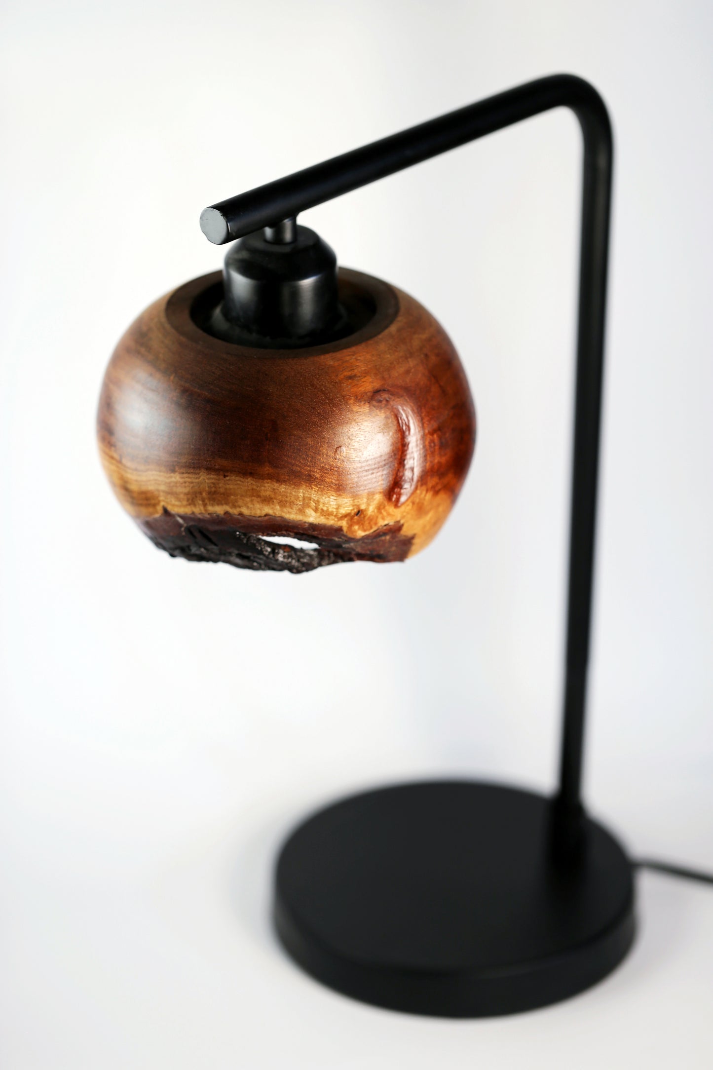 Black Acacia Live Edge Lamp
