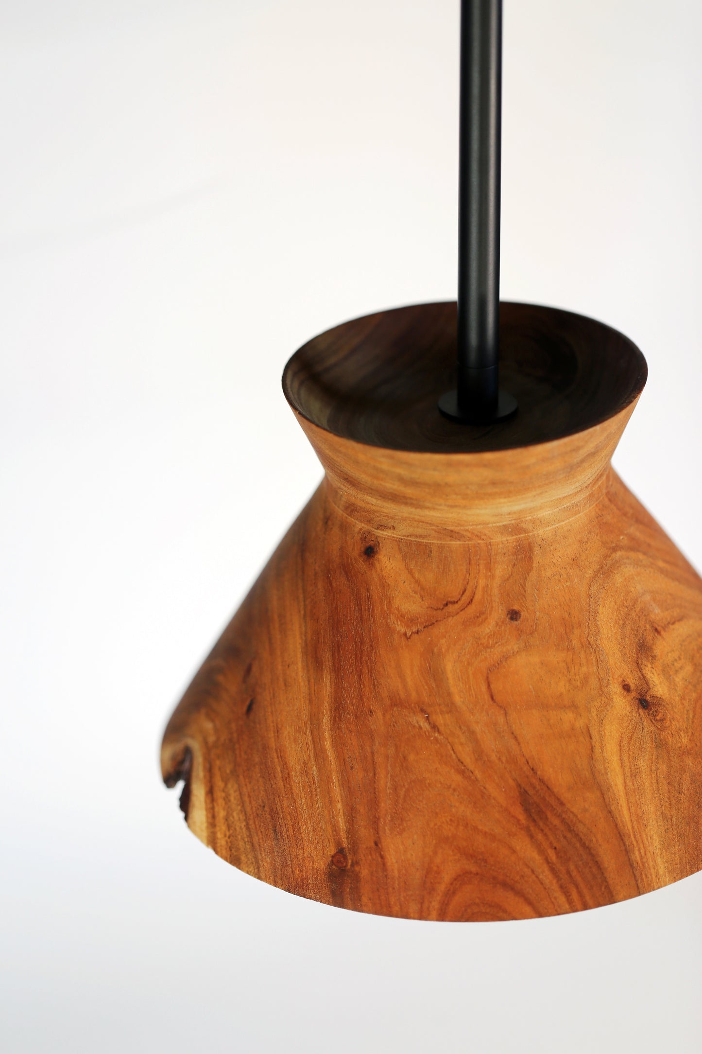 Live Edge Black Acacia Pendant Light