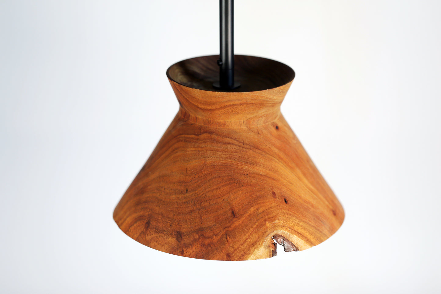 Live Edge Black Acacia Pendant Light