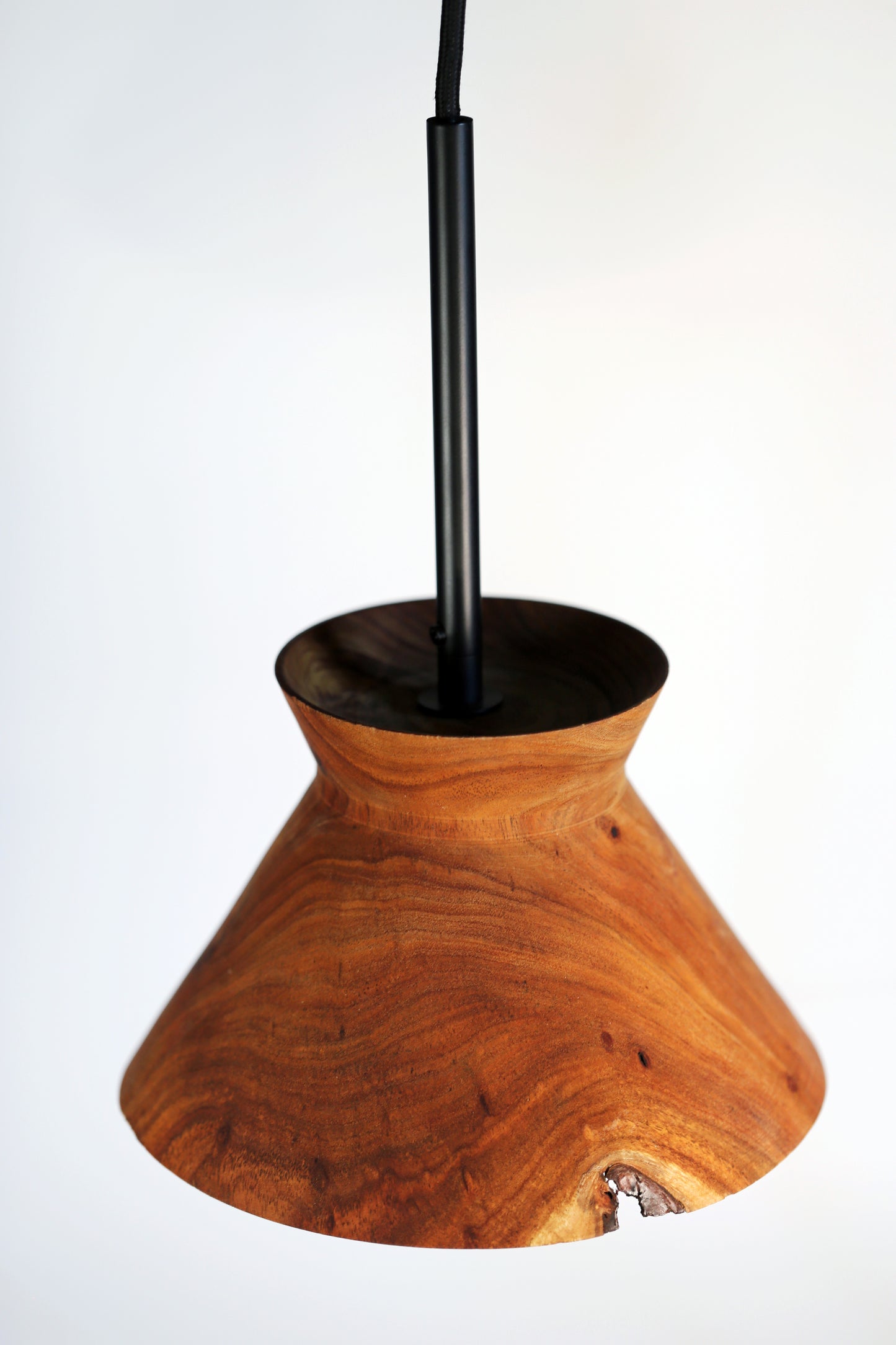 Live Edge Black Acacia Pendant Light