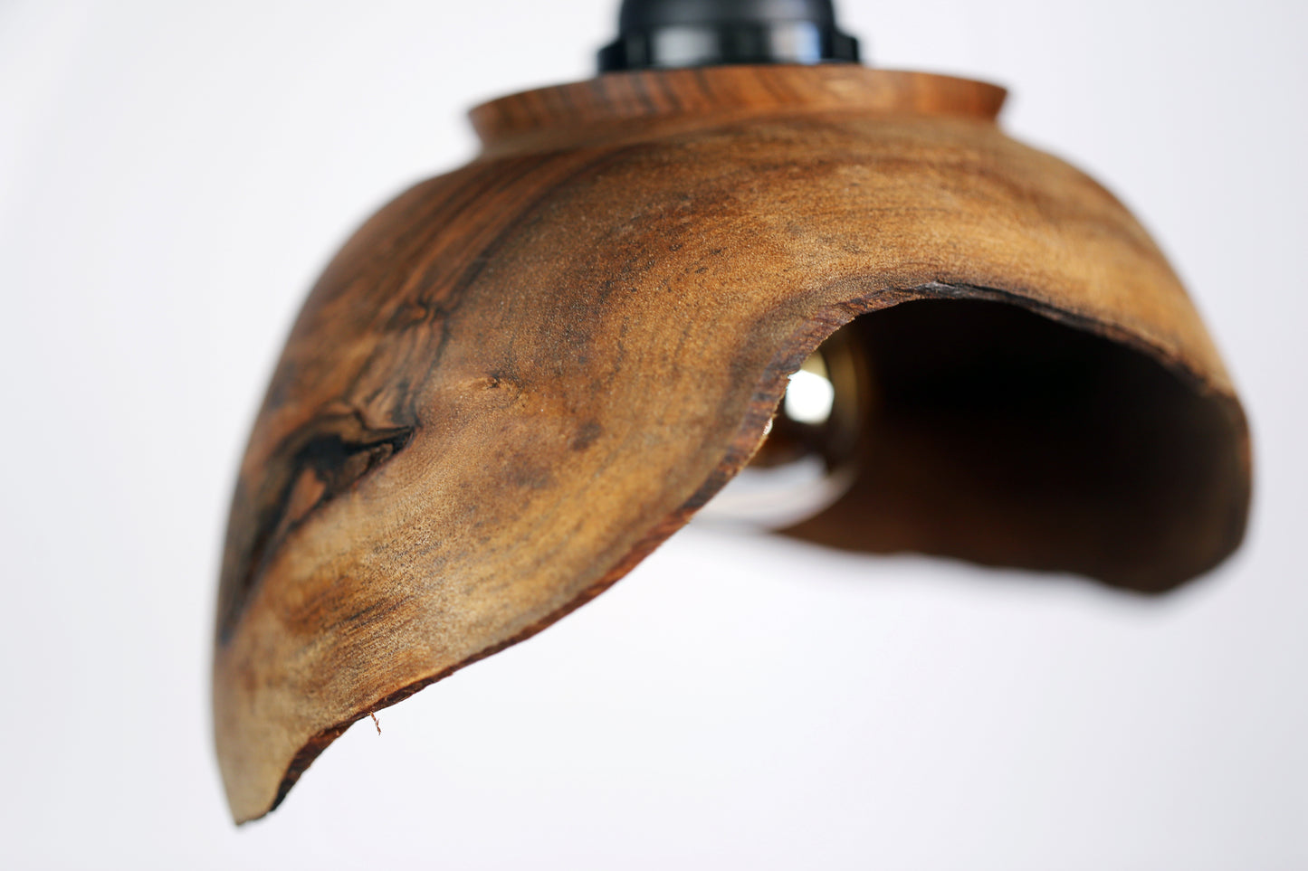 Live Edge Black Walnut Pendant Light