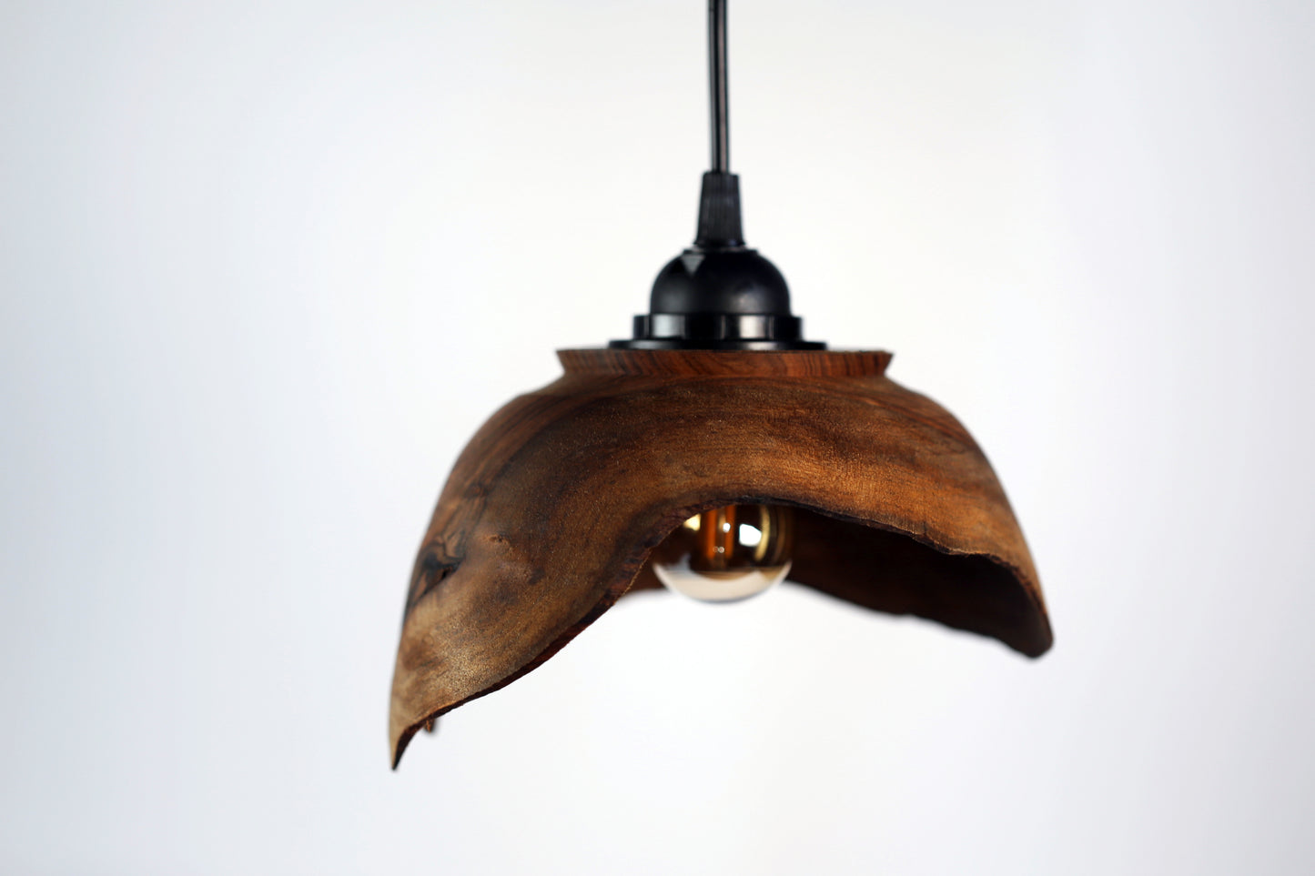 Live Edge Black Walnut Pendant Light