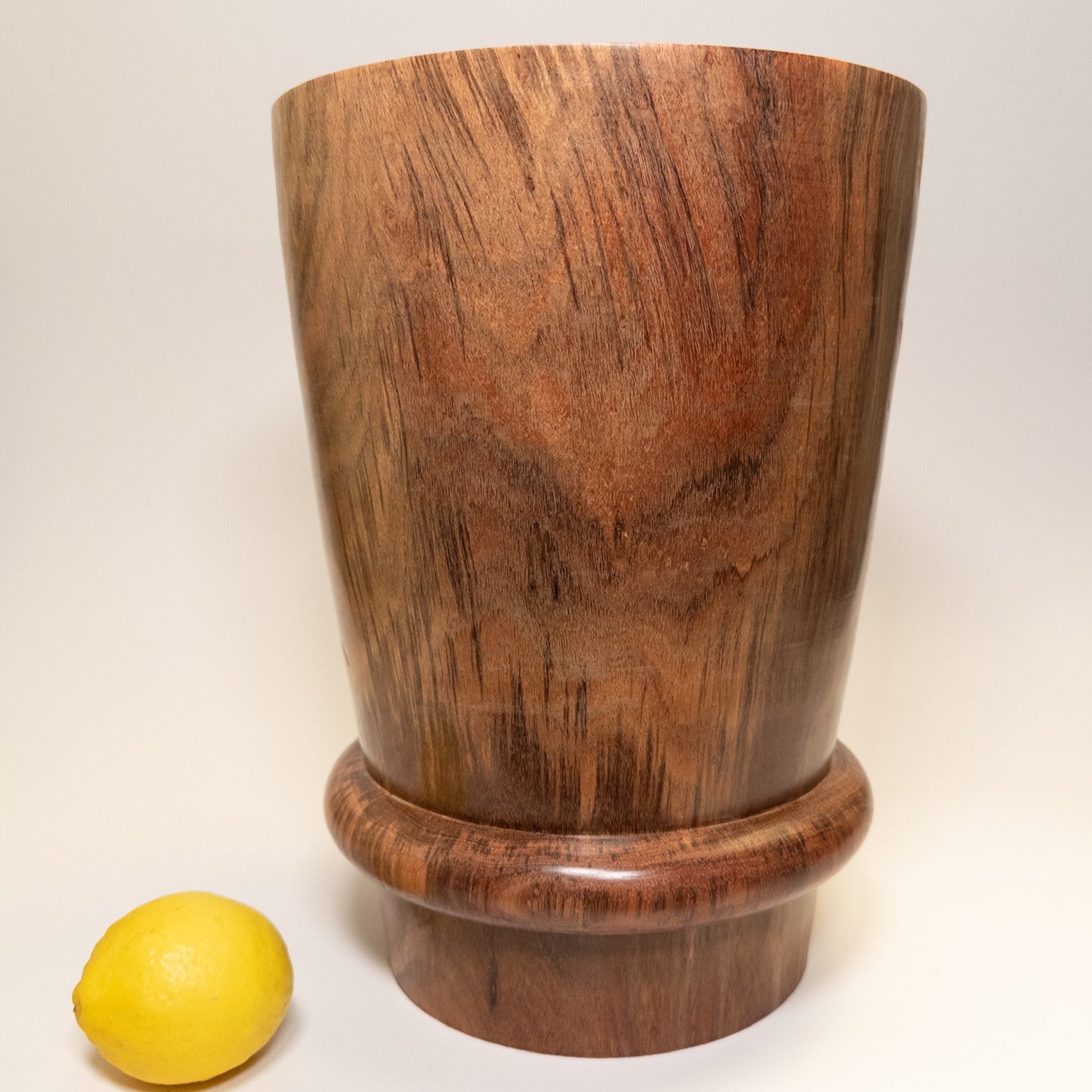 Large Black Acacia Barrel Dried Flower Vase