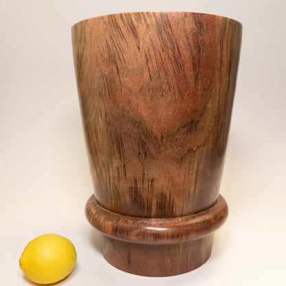 Large Black Acacia Barrel Dried Flower Vase