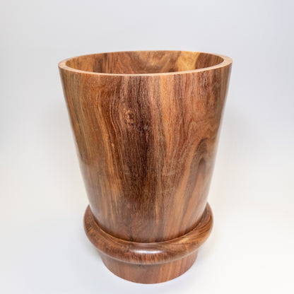 Large Black Acacia Barrel Dried Flower Vase