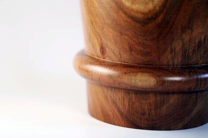 Large Black Acacia Barrel Dried Flower Vase