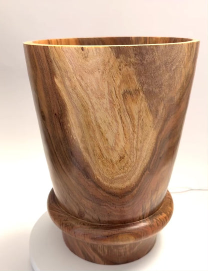 Large Black Acacia Barrel Dried Flower Vase